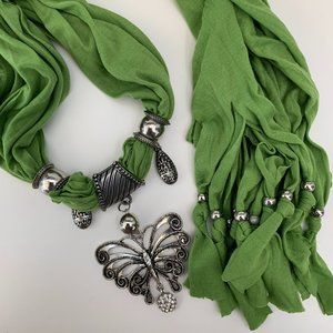 Gorgeous Green Fashion Scarf NWOT